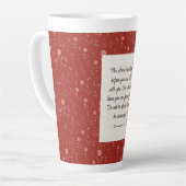 申命記31:8聖書の詩のイメージ カフェラテマグ (左アングル)