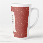 申命記31:8聖書の詩のイメージ カフェラテマグ (右)