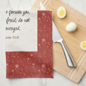 申命記31:8聖書の詩のイメージ キッチンタオル (四つ折り)