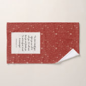 申命記31:8聖書の詩のイメージ ハンドタオル (ハンドタオル)