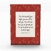 申命記31:8聖書の詩のイメージ フォトブロック (正面)