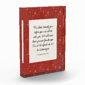 申命記31:8聖書の詩のイメージ フォトブロック (左)