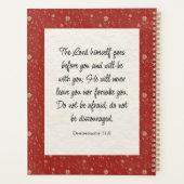 申命記31:8聖書の詩のイメージ プランナー手帳 (裏面)