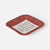 申命記31:8聖書の詩のイメージ ペーパープレート (傾斜あり)