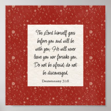 申命記31:8聖書の詩のイメージ