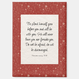 申命記31:8聖書の詩のイメージ マグネット