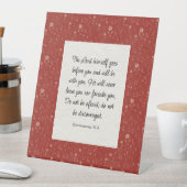 申命記31:8聖書の詩のイメージ 台座サイン (インサイチュ)