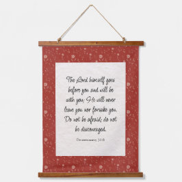 申命記31:8聖書の詩のイメージ 吊り下げ型タペストリー