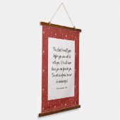 申命記31:8聖書の詩のイメージ 吊り下げ型タペストリー (傾斜あり)