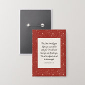 申命記31:8聖書の詩のイメージ 缶バッジ (正面/裏面)