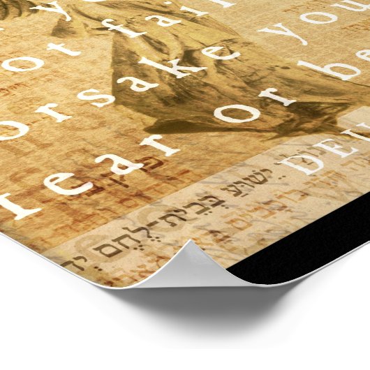 申命記31:8 ポスター (角)