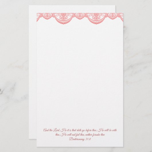 申命記31:8 便箋 (正面/裏面)
