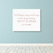 申命記31:8、恐れるな、主よ キャンバスプリント (インサイチュ (ウッドフロア))