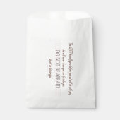 申命記31:8、恐れるな、主よ フェイバーバッグ (正面)