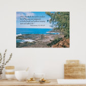 申命記32:4聖なる書物、 経典プリント ポスター (キッチン)