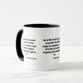 申命記32:4 KJV聖書聖なる書物、 経典2トーン マグカップ (正面左)