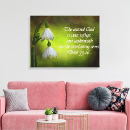 申命記33:26永遠の皈依感動的 キャンバスプリント