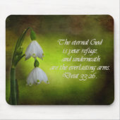 申命記33:26永遠の皈依感動的 マウスパッド (正面)