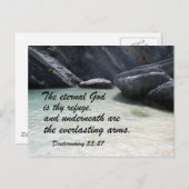 申命記33:27 ポストカード (正面/裏面)