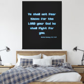 申命記3:22聖書の聖句KJVウォールアート キャンバスプリント (インサイチュ (寝室))