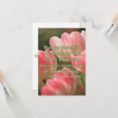 申命記4:4 KJV聖書Verse Pic Flat Greeting カード (正面/裏面インサイチュ)