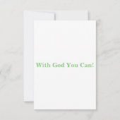 申命記4:4 KJV聖書Verse Pic Flat Greeting カード (裏面)