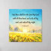 申命記6:5 キャンバスプリント (正面)