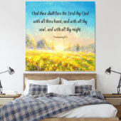 申命記6:5 キャンバスプリント (インサイチュ (寝室))