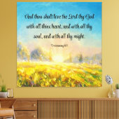 申命記6:5 キャンバスプリント (インサイチュ (リビング))