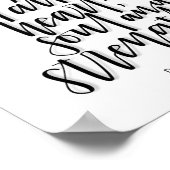 申命記6:5 – 主を愛せよ – 文字ポスター ポスター (角)