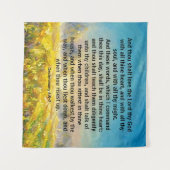 申命記6:5-7 タペストリー (正面(横))