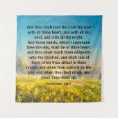 申命記6:5-7 タペストリー (正面)