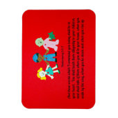 申命記6:6-7そして私が命じるこれらの言葉 マグネット (縦)