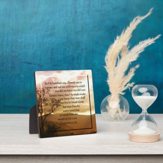 申命記8:3 フォトプラーク (インサイチュ)