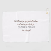 申命記_31:8 ゴルフタオル (横)