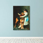 男いけなの子または義務教育 キャンバスプリント (インサイチュ (ウッドフロア))