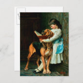 男いけなの子または義務教育 ポストカード (正面/裏面)