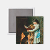 男いけなの子または義務教育 マグネット (正面/裏面)