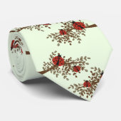 男おもしろいのためのミントLadybugカップル ネクタイ (ロール)