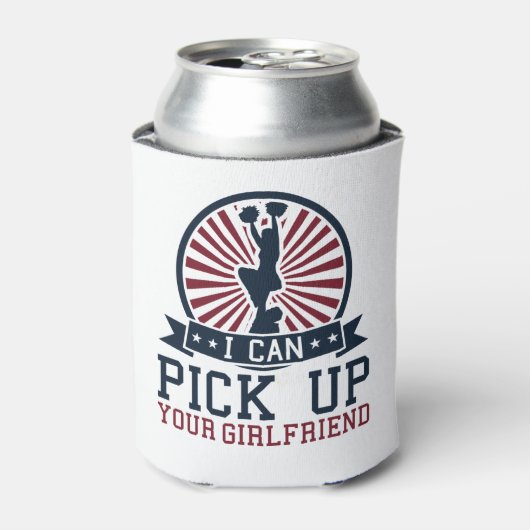 男おもしろいのチアリーダー私が彼女を迎え上げる 缶クーラー (缶正面)