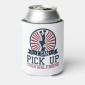 男おもしろいのチアリーダー私が彼女を迎え上げる 缶クーラー (缶裏面)