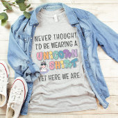 男おもしろいの子にマッチするユニコーン誕生日パーティー Tシャツ