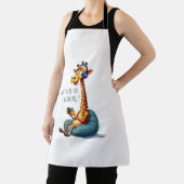 男おもしろいの子のためのゲーマーGiraffeゲーム男性ビデオゲーム エプロン (インサイチュ)