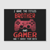 男おもしろいの子のブラザーのためのゲーマーヴィンテージビデオゲーム (正面)