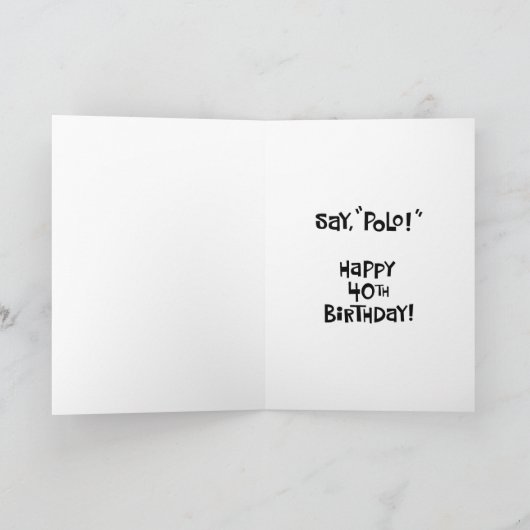 男おもしろいの40歳 カード (内部)