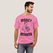 男おもしろいのTシャツ、MONEY意欲を起こ Tシャツ (正面フル)