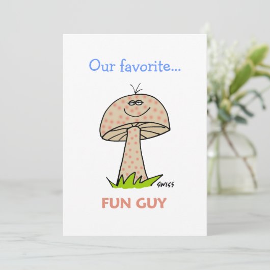 男おもしろい人漫画の卒業会 招待状 (スタンド正面)