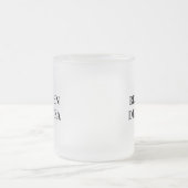 男おもしろい人用ガラス製マグ | 実在茶 フロストグラスマグカップ (中央)