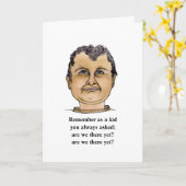 男おもしろい好き退職 カード (黄色い花)