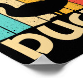 男おもしろい子のためのアヒルデザインキッズアヒル農家ハンチン ポスター (角)